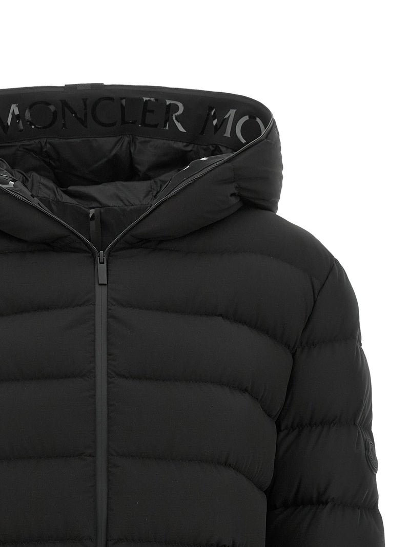Moncler Black Polyester Full-Length Jacket
