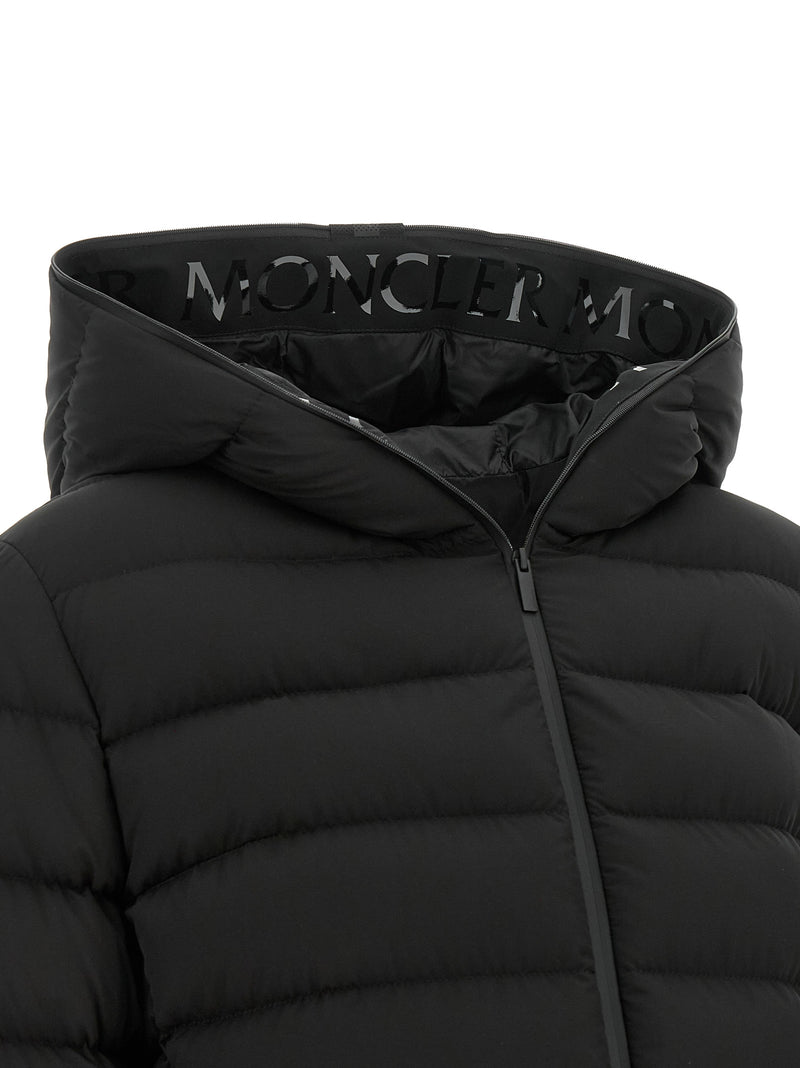 Moncler Black Polyester Full-Length Jacket