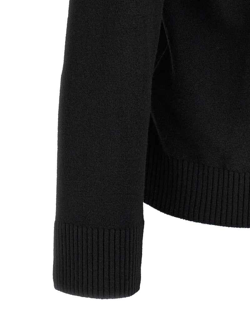 Stone Island Black Virgin Wool Polo Shirt