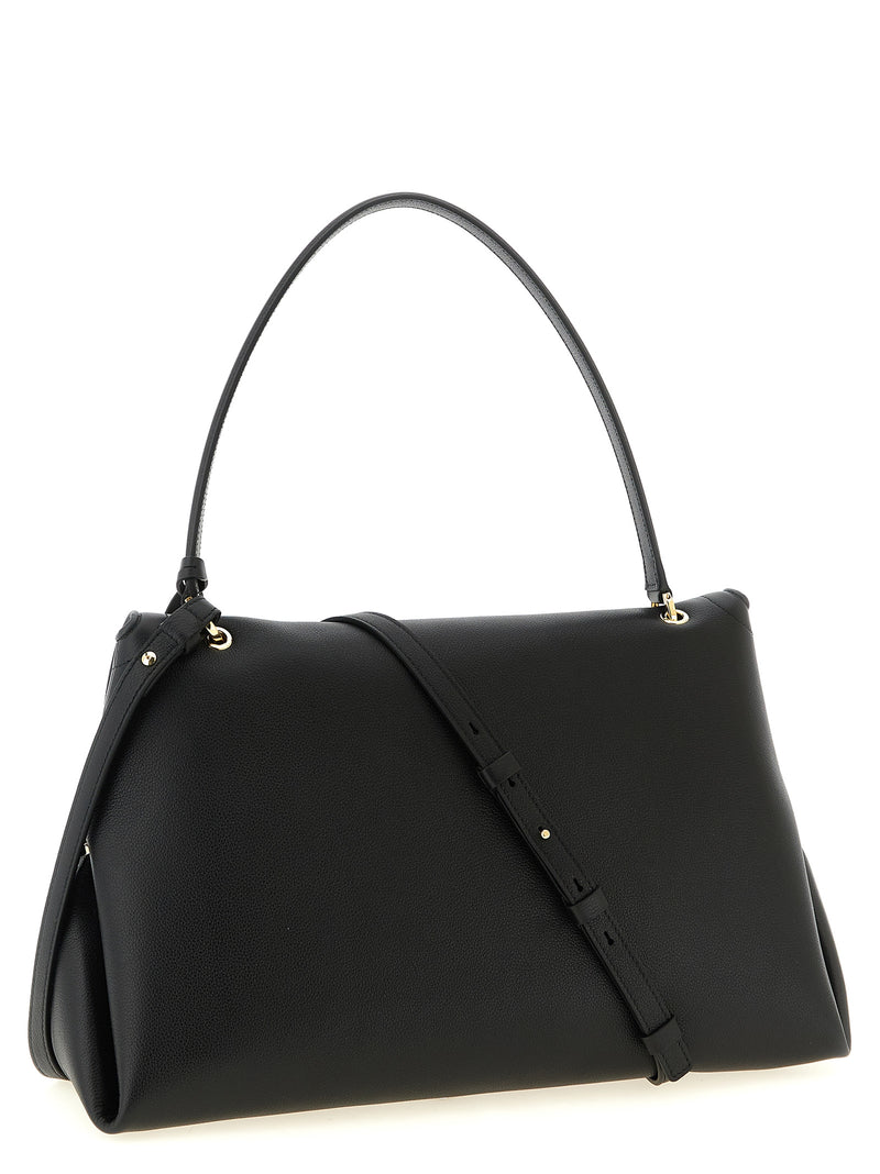 Ferragamo Black Calfskin Shoulder Bag