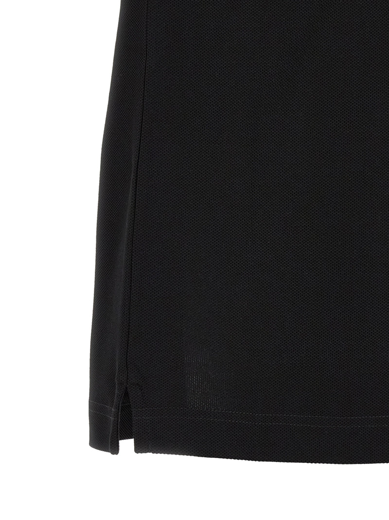 Burberry Black Cotton Polo Shirt