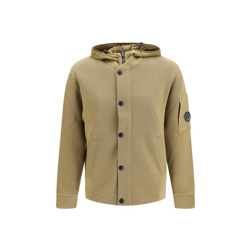 C.P. Company Beige Wool Oves Aries Cardigan