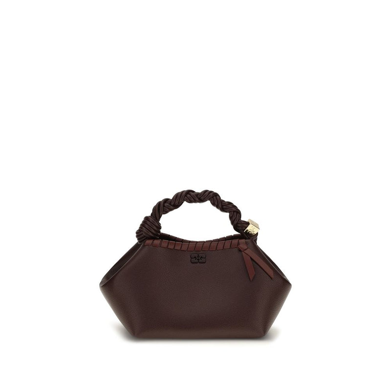 Ganni Brown Recycled Leather Handbag