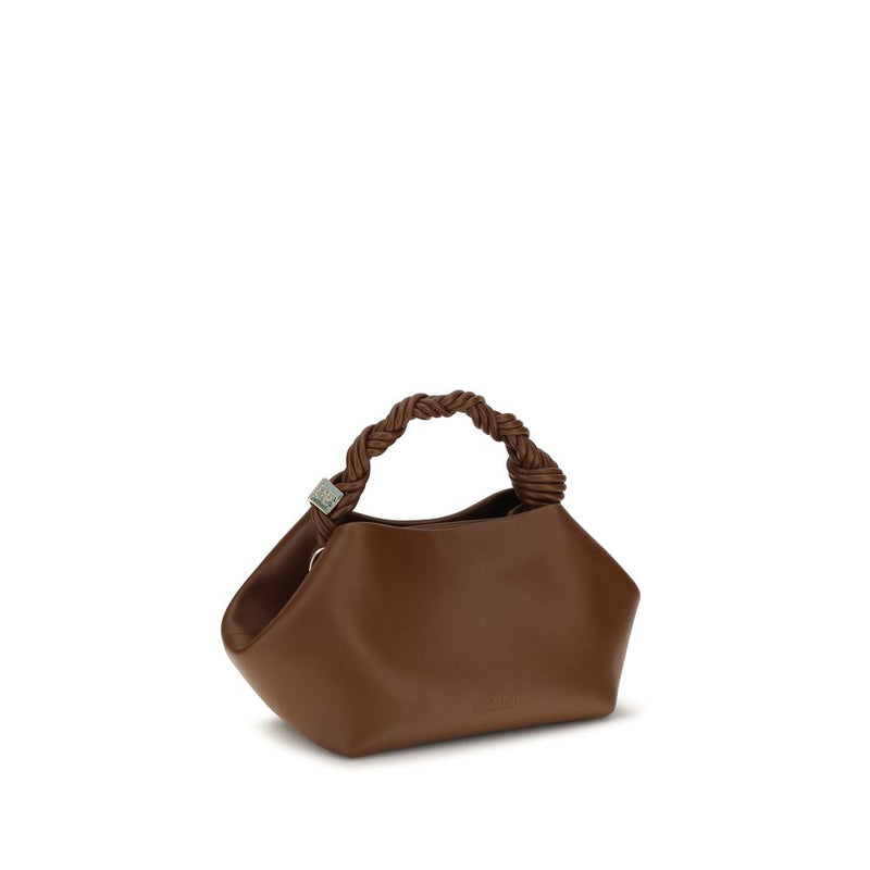 Ganni Brown Recycled Leather Handbag