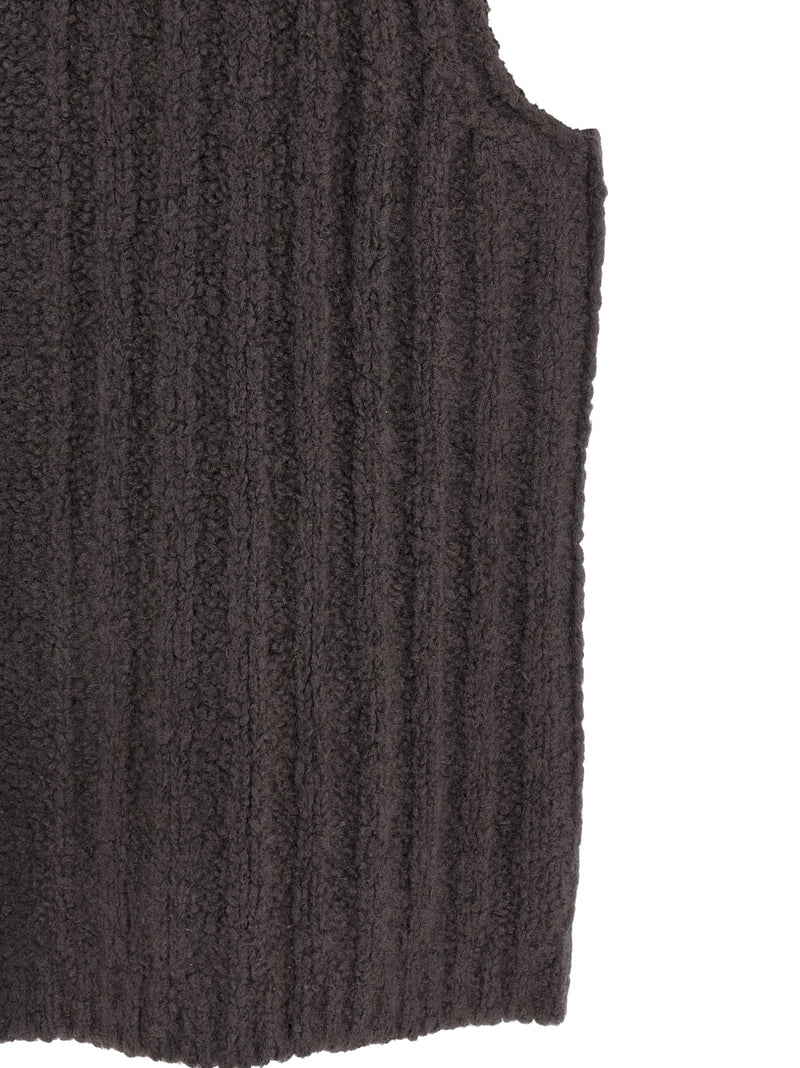 Rick Owens Gray Cashmere Sleeveles Sweater