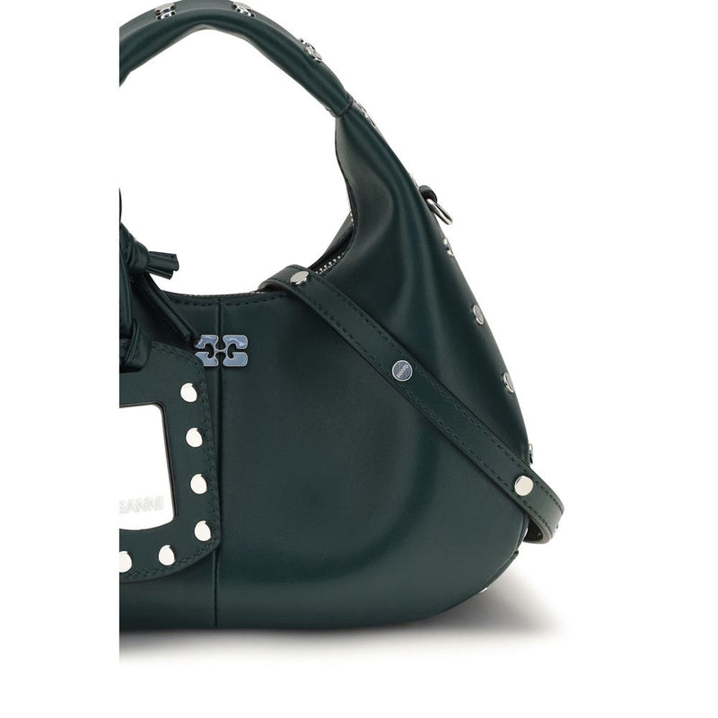Ganni Bicolor Recycled Leather Handbag
