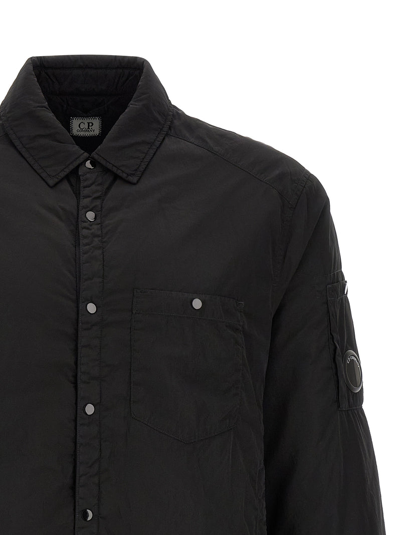 C.P. Company Black Polyamide Full-Length Jacket
