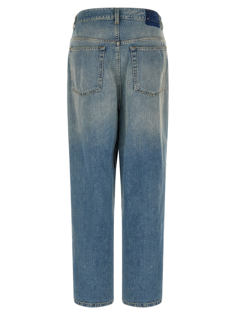 Maison Margiela Blue Cotton Straight-Leg Jeans