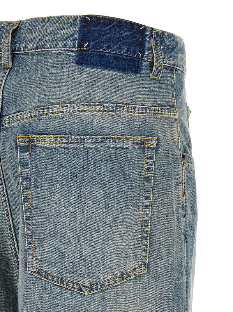 Maison Margiela Blue Cotton Straight-Leg Jeans