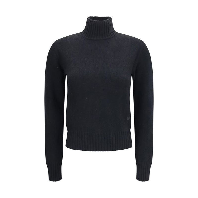 Ami Paris Black Cashmere Turtleneck