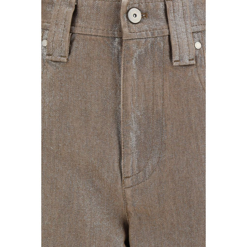 Brunello Cucinelli Beige Cotton Jeans Denim