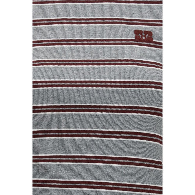 Ganni Gray Cotton Sportswear