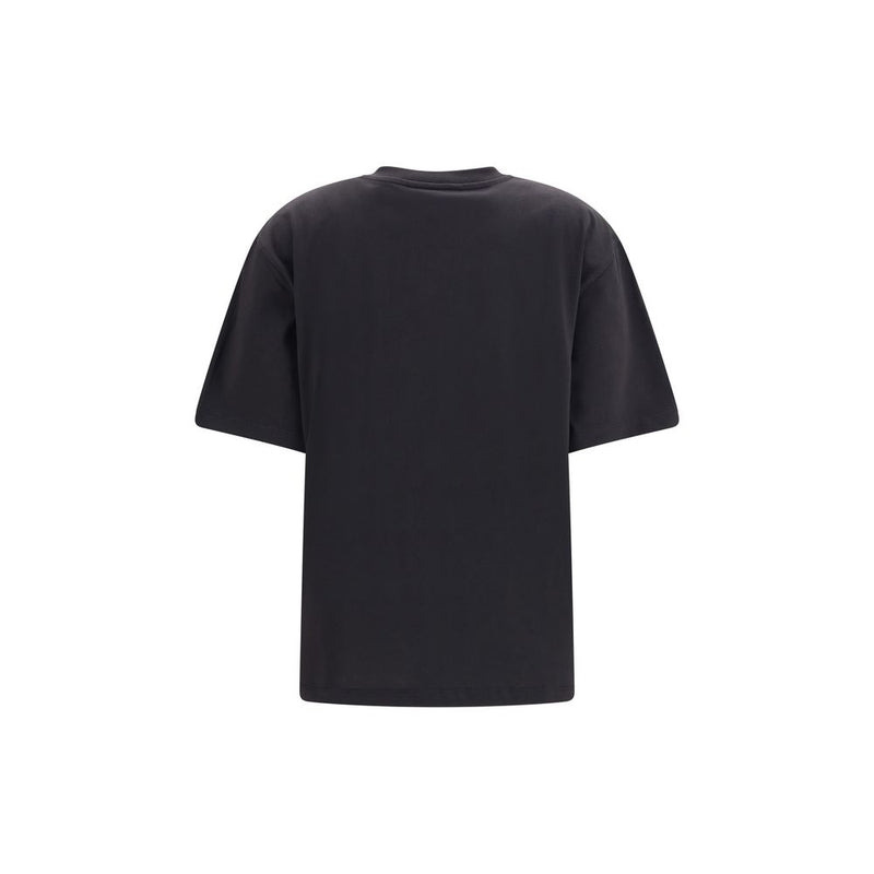Ganni Gray Cotton T-Shirt