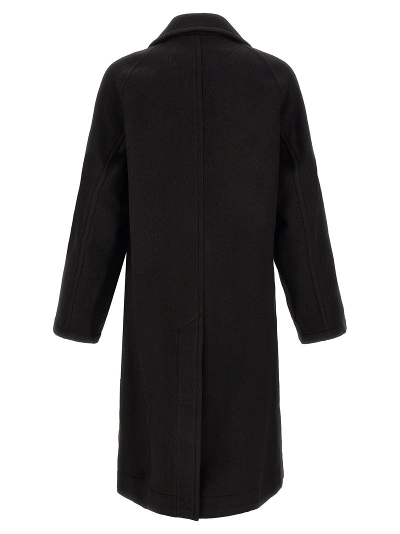 Lemaire Black Wool Coat