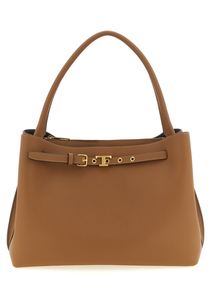 Tod's Brown Calfskin Handbag