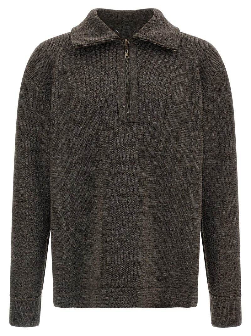 Maison Margiela Gray Wool Cardigan