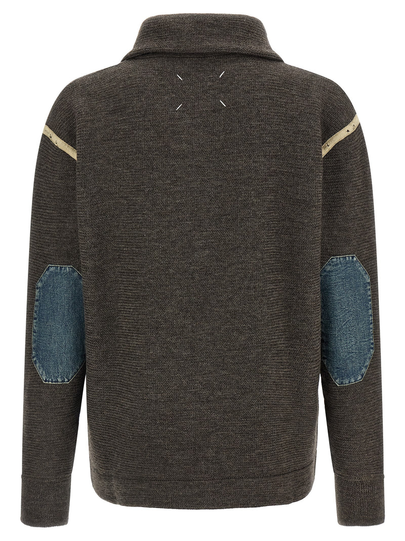 Maison Margiela Gray Wool Cardigan