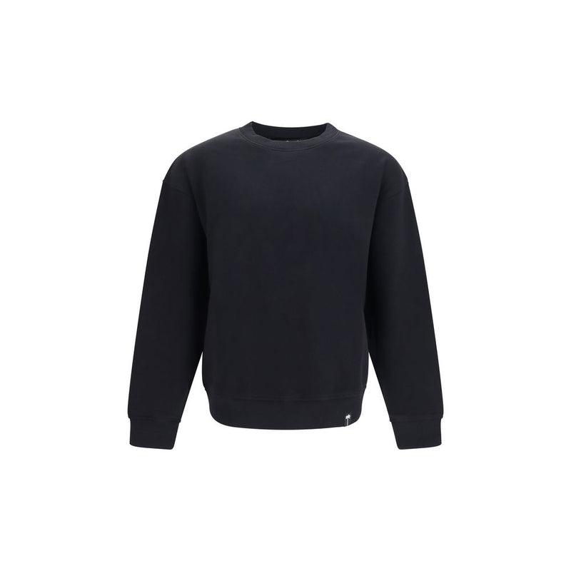 Palm Angels Black Cotton Sweatshirt
