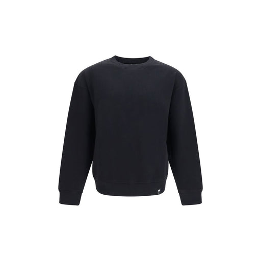 Palm Angels Black Cotton Sweatshirt for Men | Black, a Palm Angels Sweatshirt for Men in a clean front view with a regular fit, long sleeves, ribbed cuffs and hem, ideal for Men seeking premium Clothing. Available in Black with sizes S, M, L and XL, this New with tags style is listed under Sweaters - Clothing and Sweatshirts - Sweaters - Clothing, with product code 13879, reference 79661334579, in-stock availability and Discount_40-49.