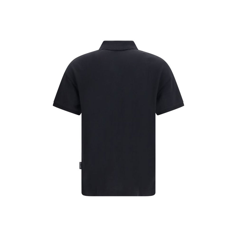 Palm Angels Black Cotton Polo Shirt