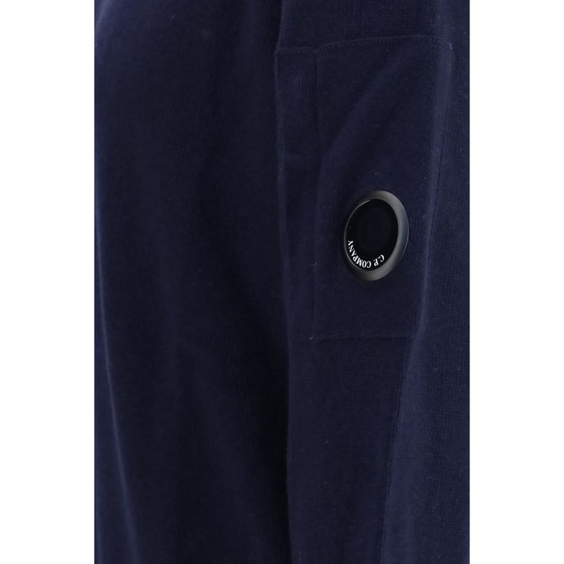 C.P. Company Blue Wool Oves Aries Sweatshirt