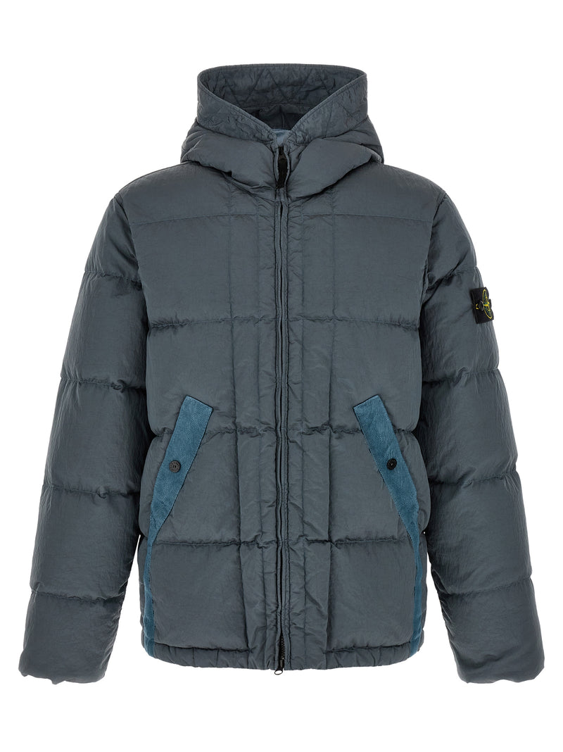Stone Island Gray Polyamide Full-Length Jacket