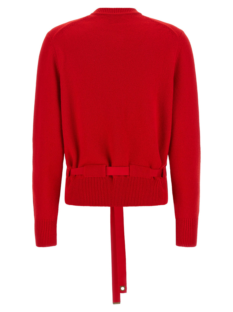 Ferragamo Red Cashmere Cardigan
