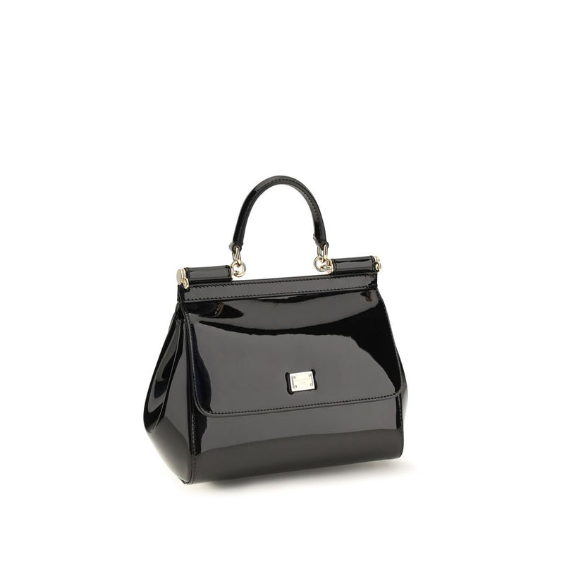 Dolce & Gabbana Black Calf Leather Bos Taurus Shoulder Bag