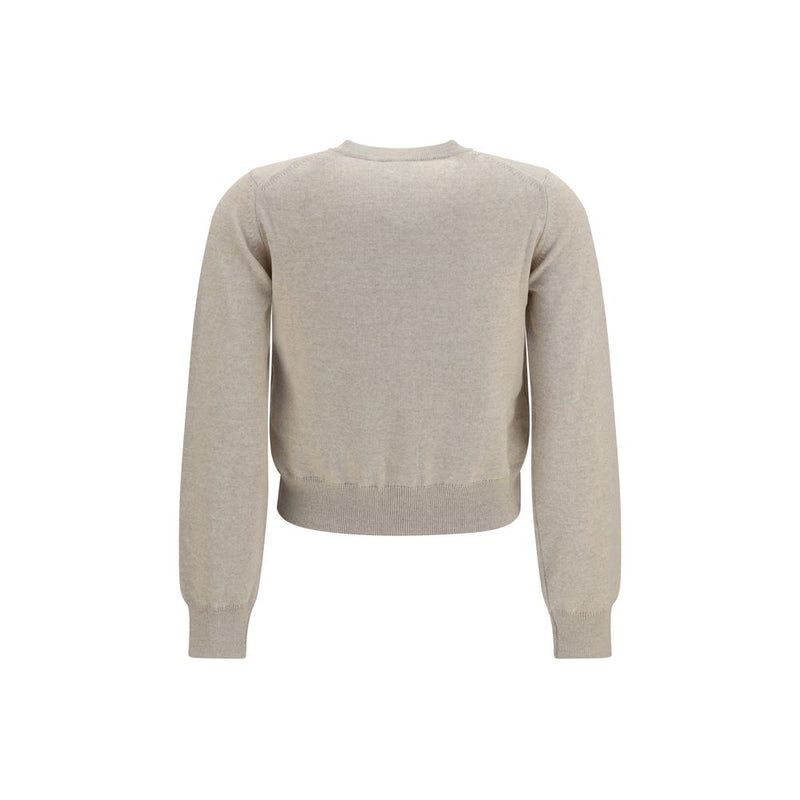 Maison Kitsuné Beige Cotton Cardigan
