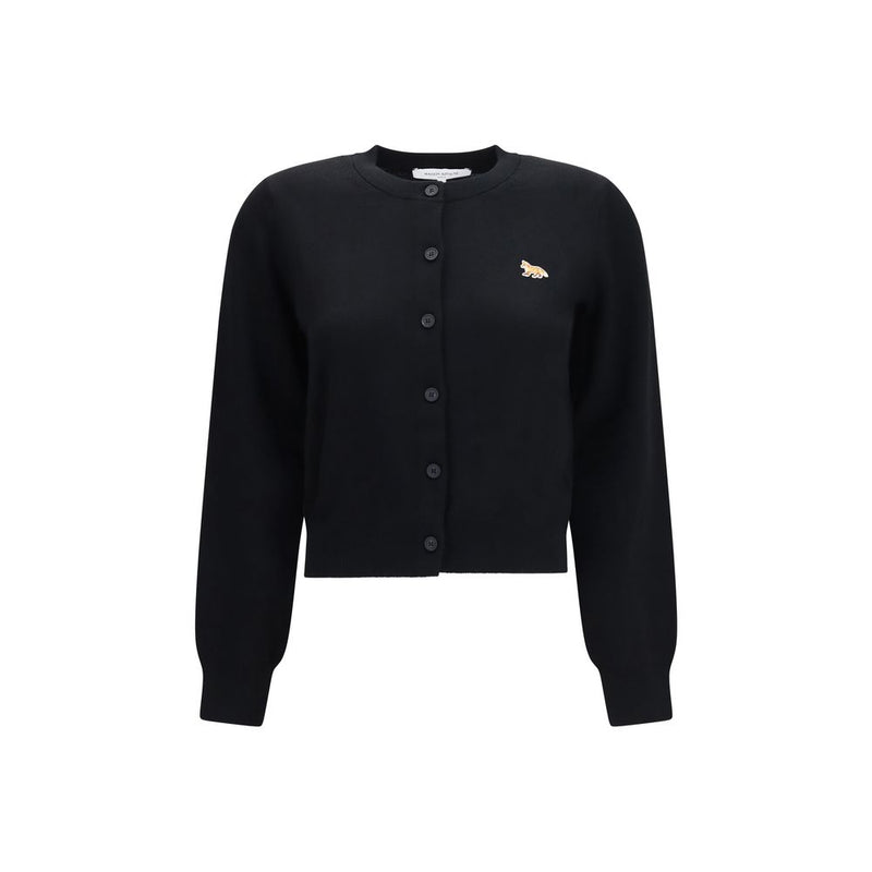 Maison Kitsuné Black Cotton Cardigan