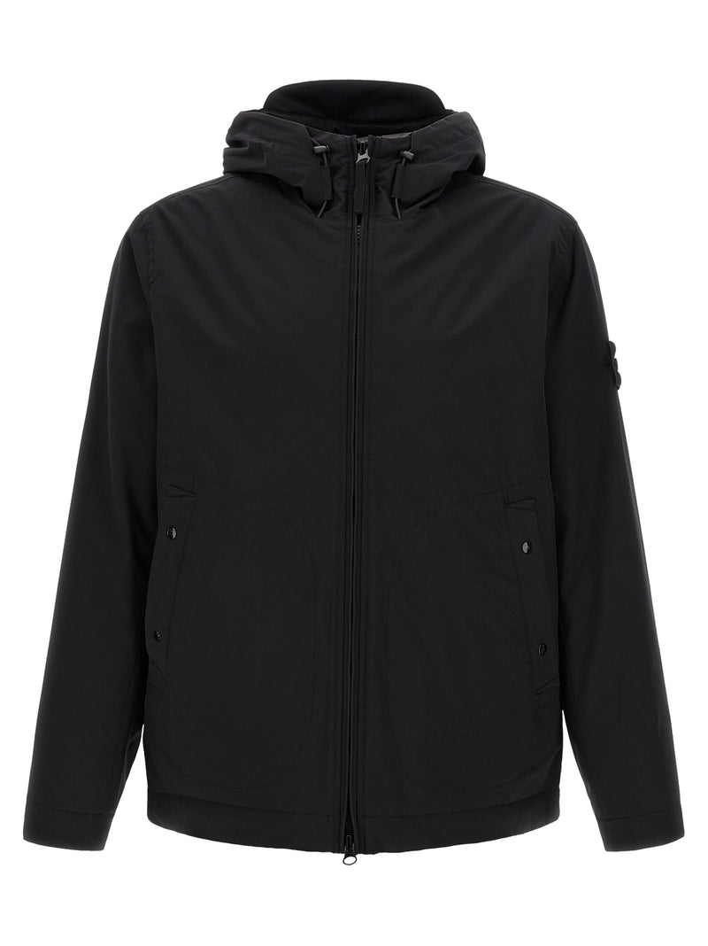 Stone Island Black Polyester Shell Jacket