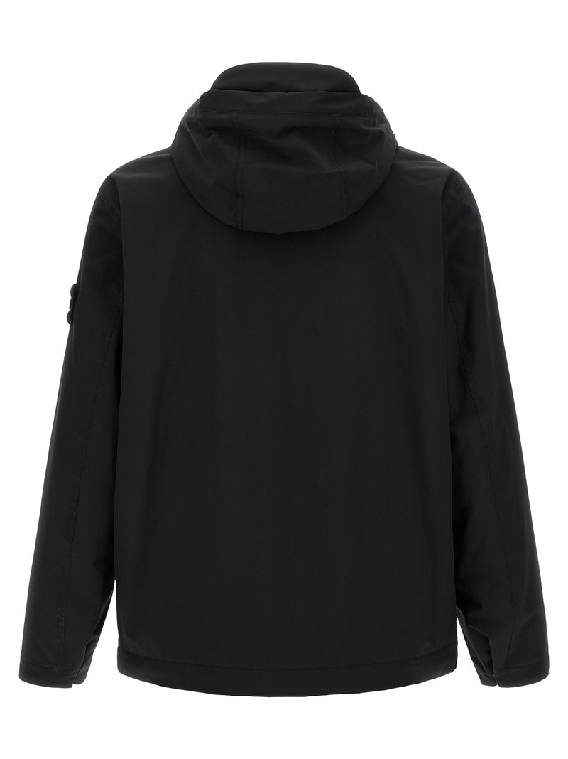 Stone Island Black Polyester Shell Jacket