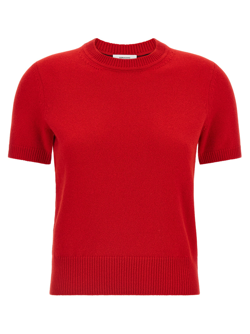 Ferragamo Red Cashmere Sweater