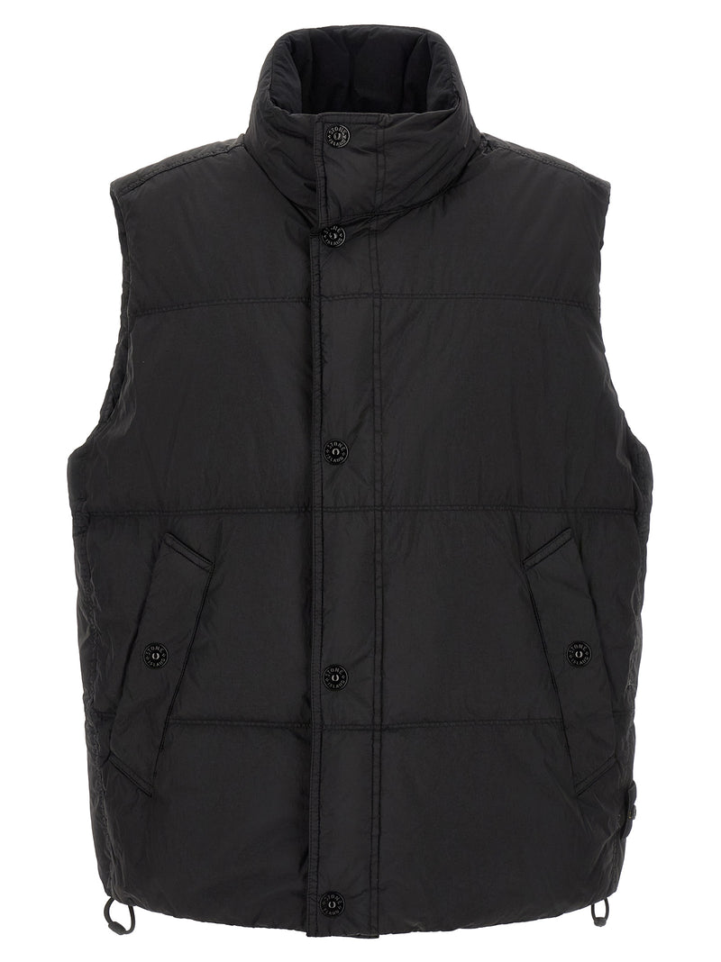 Stone Island Black Polyamide Sleeveless Jacket