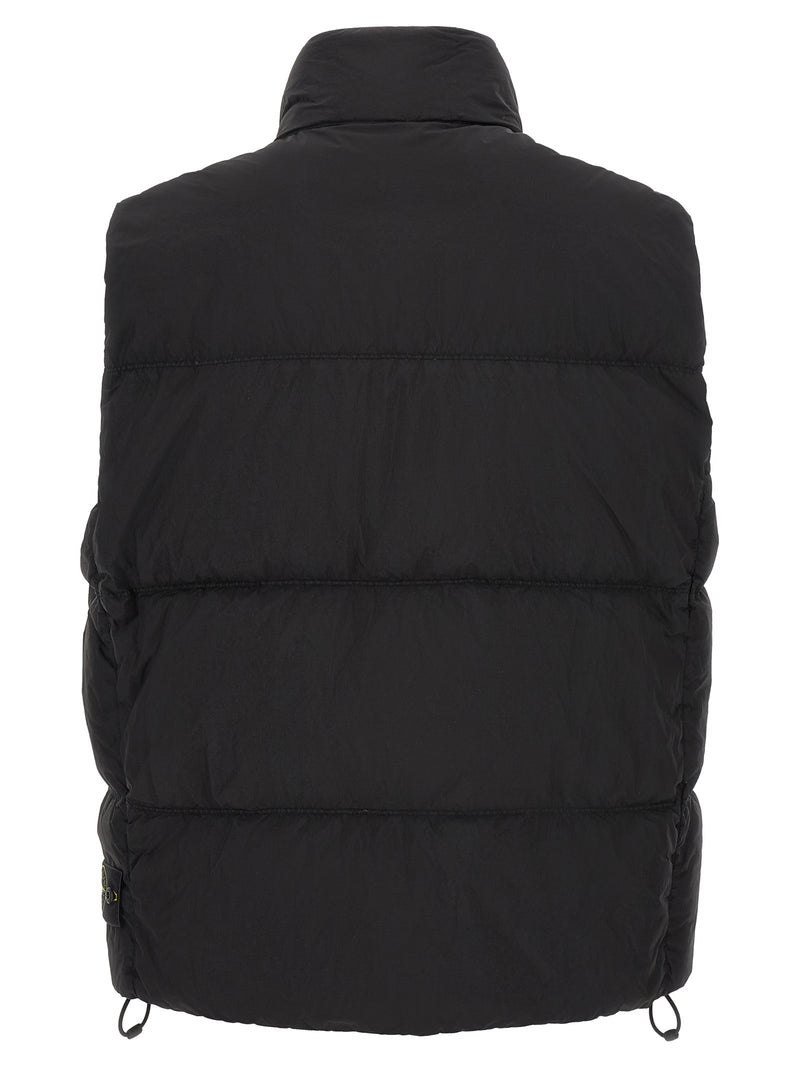 Stone Island Black Polyamide Sleeveless Jacket