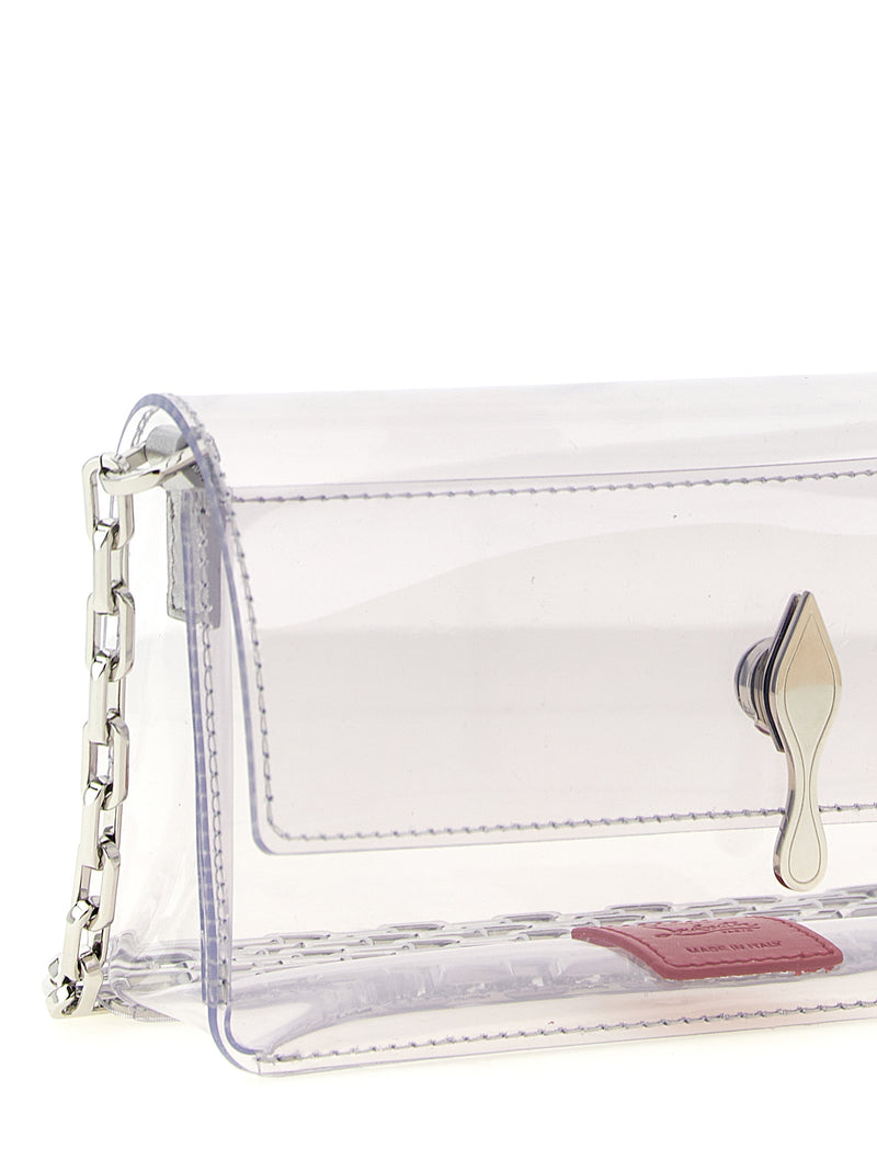 Christian Louboutin Silver Pvc Clutch Bag