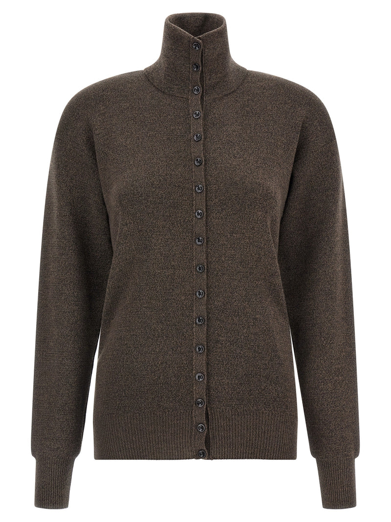 Lemaire Brown Wool Cardigan
