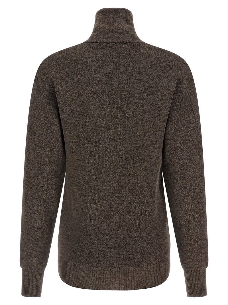 Lemaire Brown Wool Cardigan
