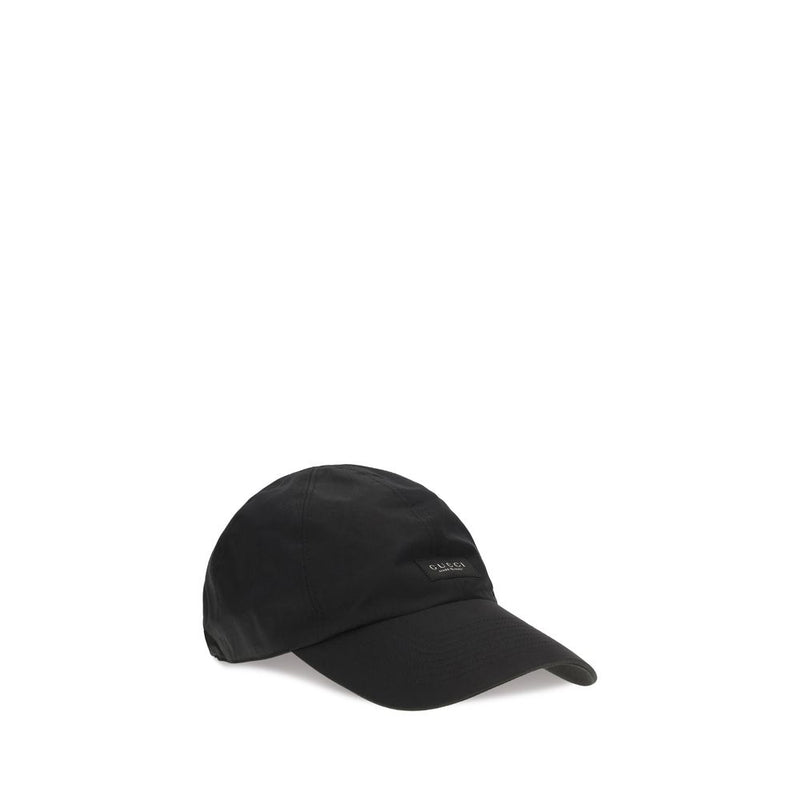 Gucci Black Cotton Cap (Baseball Hat)