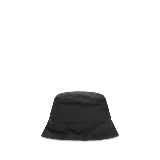 Back view of the Gucci Black Cotton Canvas Bucket Hat with Made in Italy Label, showcasing its soft black cotton-blend canvas silhouette and refined brim. This Gucci Bucket Hat is available from Urbalenti NYC with style 13879 and 79661334579 in Accessories, Black, Bucket Hats - Hats - Accessories, Discount_30-39, Gucci, Hats - Accessories, in-stock, L, M, Men, New with tags, and S.