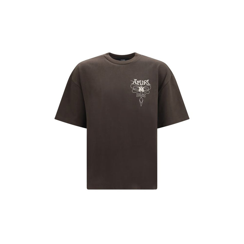 Amiri Brown Cotton T-Shirt