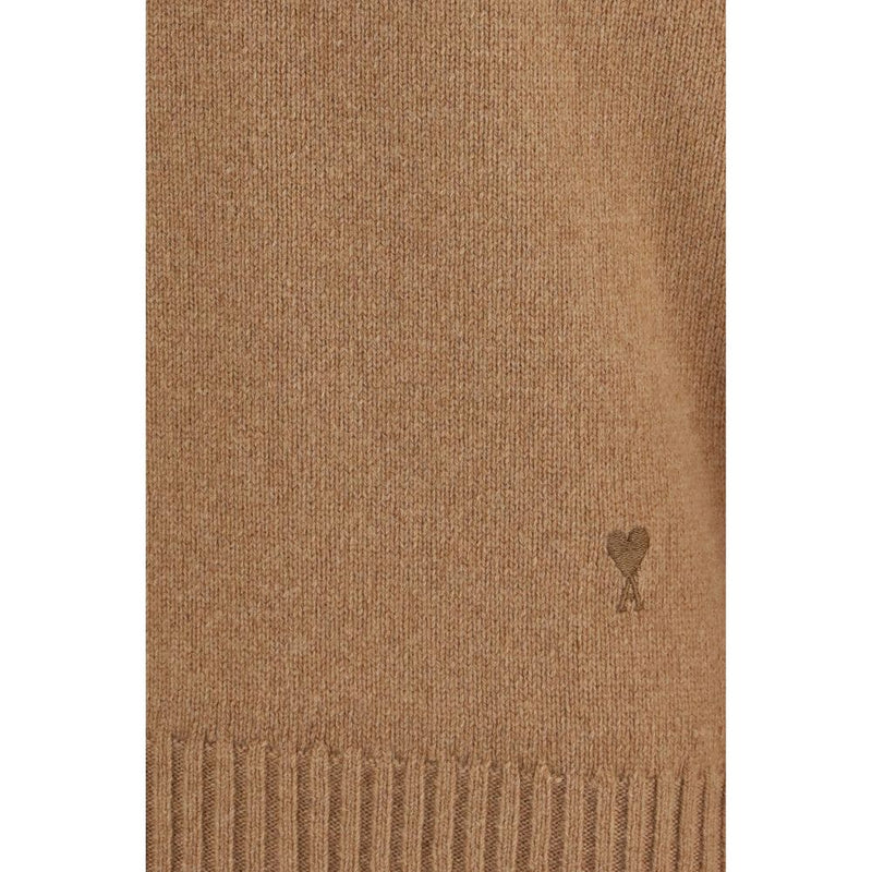 Ami Paris Brown Cashmere Sweatshirt