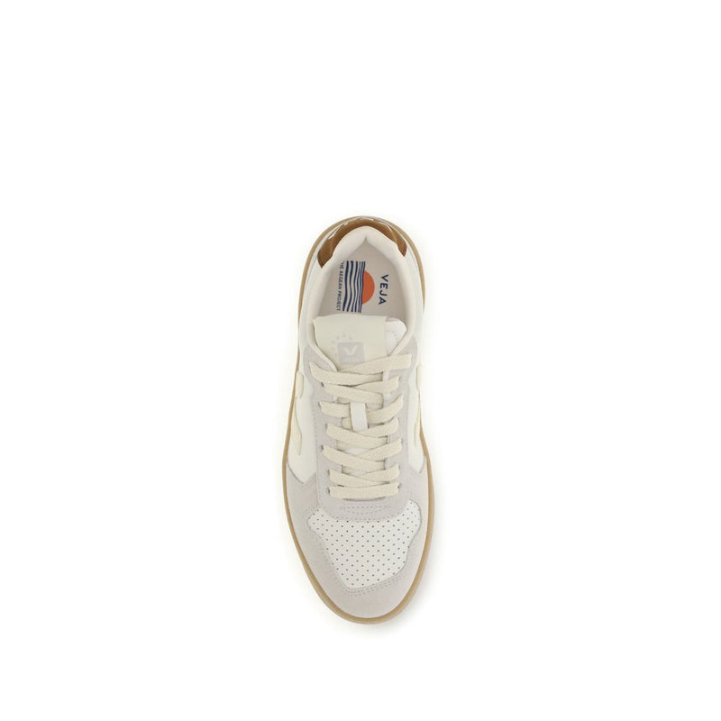 Veja Beige Calf Leather Bos Taurus Low Top Sneakers