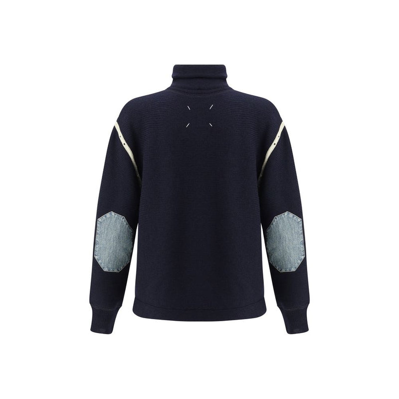 Maison Margiela Blue Wool Oves Aries Sweatshirt