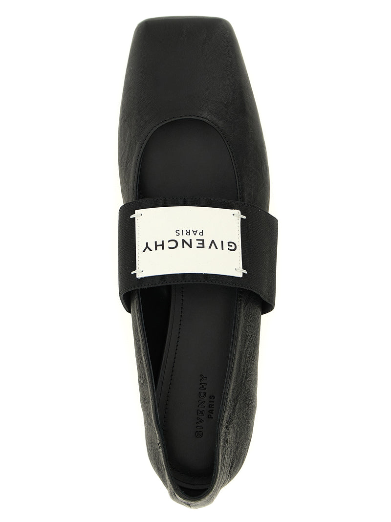 Givenchy Black Lamb Leather Ballet Flats