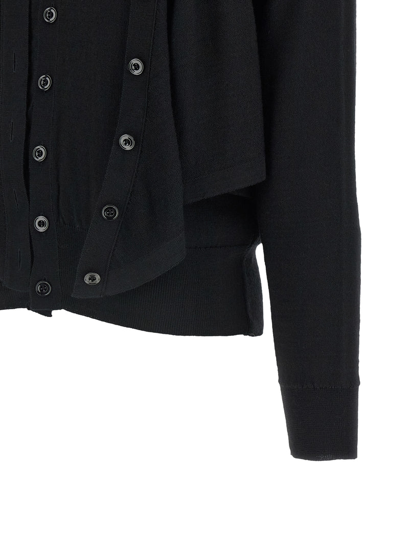 Lemaire Black Wool Cardigan