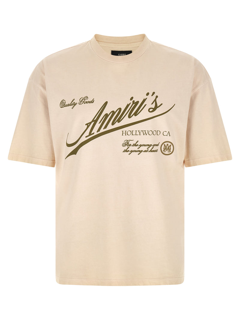 Amiri Beige Cotton T-Shirt