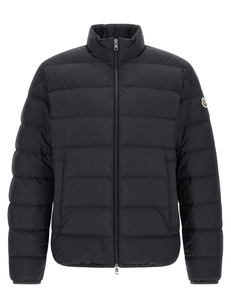 Moncler Blue Polyester Full-Length Jacket