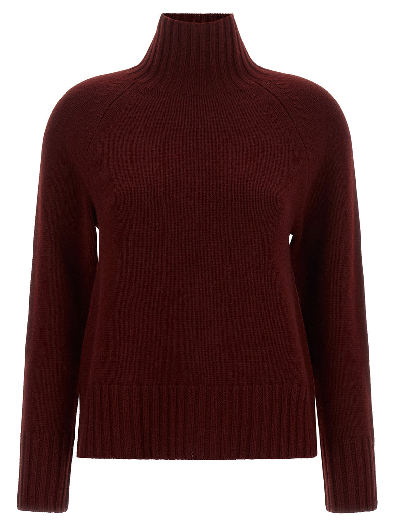 'S Max Mara Bordeaux Wool Cardigan