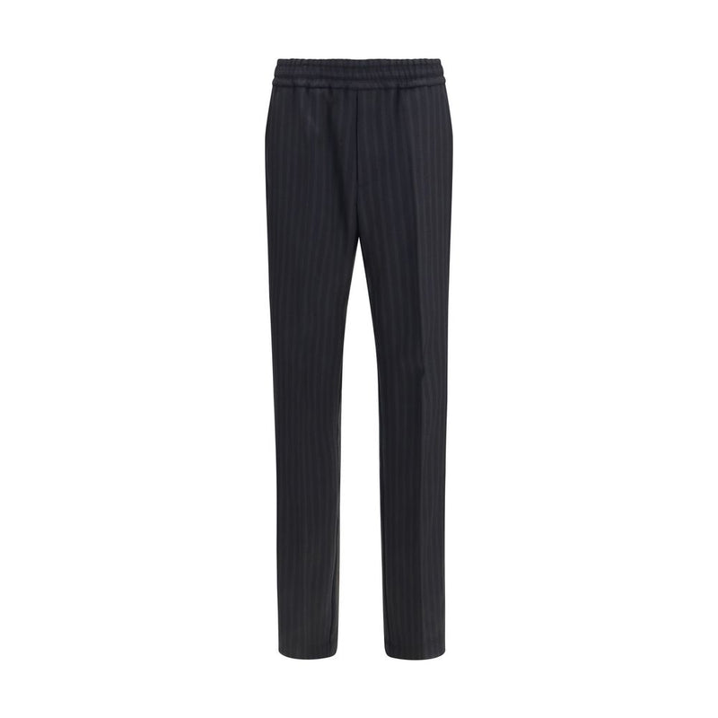 Versace Black Wool Oves Aries Dress Pants